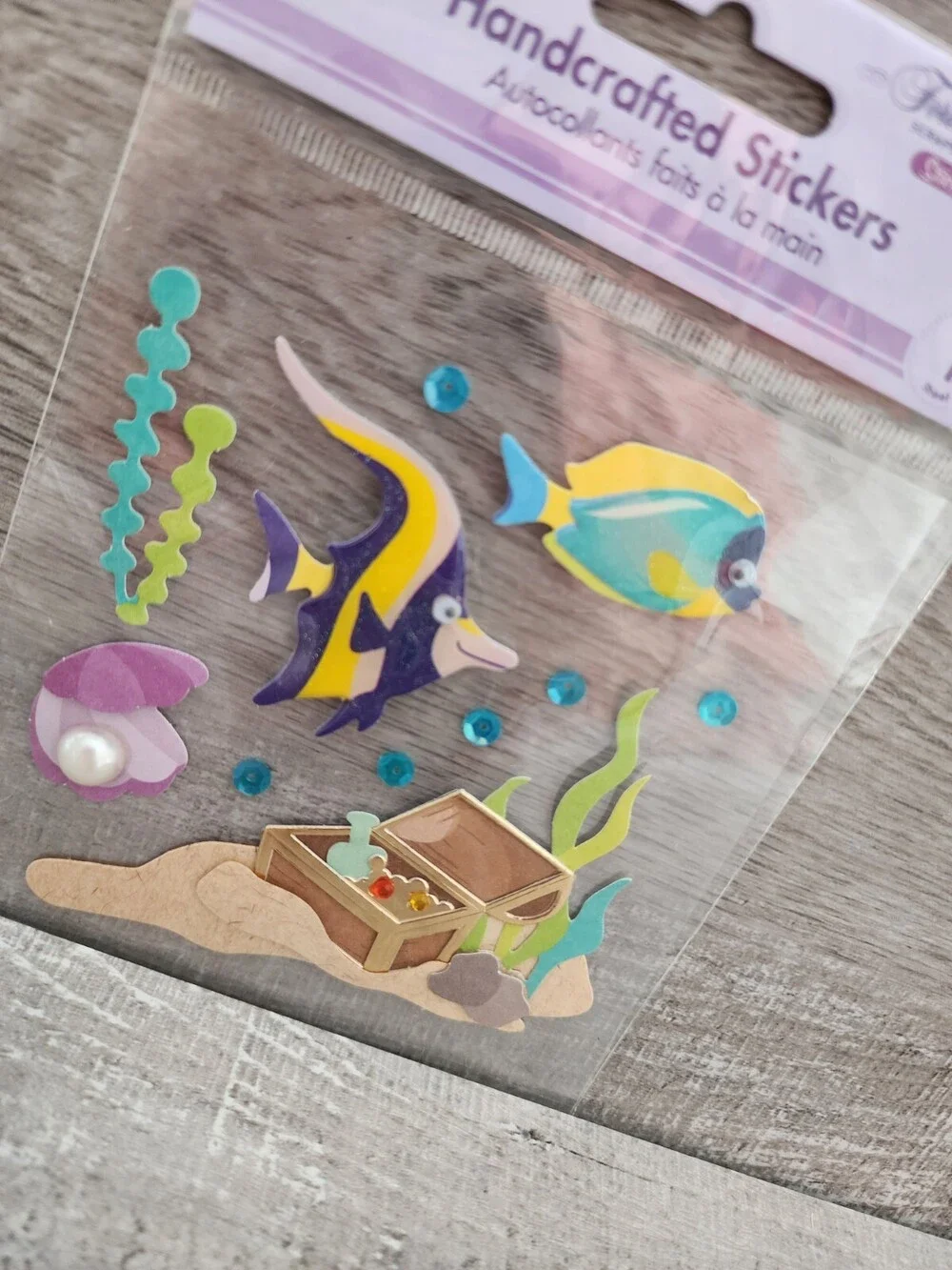 Scrapbook Stickers 3D Forever in Time Scrapbook Collection - Fish Sea Ocean #36